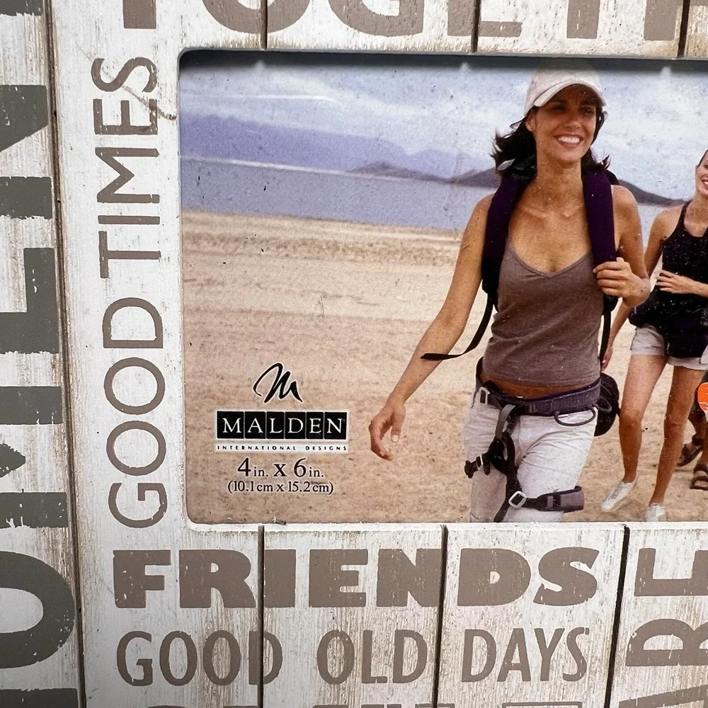 3/$25‎ Sale! Malden 4x6 Picture Frame New White Distressed Friend Memories Theme